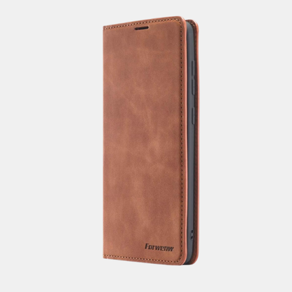 Magnetisk lædertelefonetui til Samsung – Stilfuld beskyttelse med sikker magnetlukning Unisex Wallet All-year Tech Butik