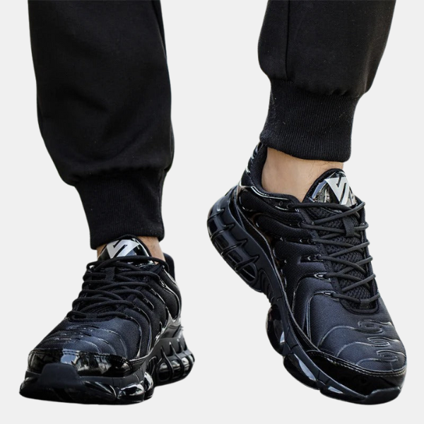 Herresikkerhedssko med ståltåkappe – Holdbar beskyttelse til hårdt arbejde Men's shoes Tech Butik Sort 40