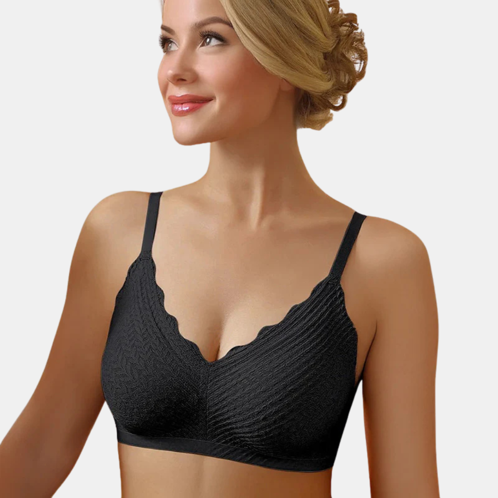 Behagelig BH uden Bøjle – Skånsom Støtte og Komfort Hele Dagen Bra Tech Butik Sort M