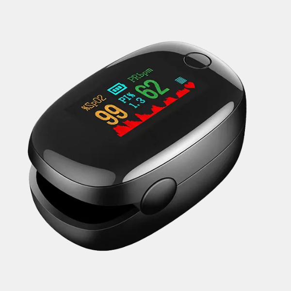 Bærbar Oximeter – Hurtig og Præcis Måling af Blodets Iltmætning På Farten Personal care Tech Butik Sort perle (LED-skærm)