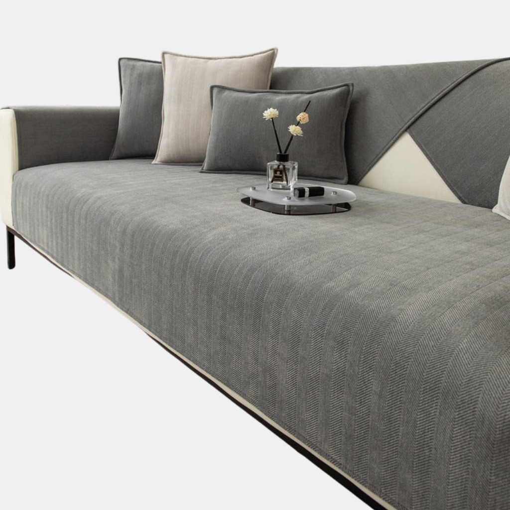 Sofaovertræk med Maksimal Beskyttelse – Hold Din Sofa Som Ny Home Decor Tech Butik Grå Enkelt sofa (70x70cm)
