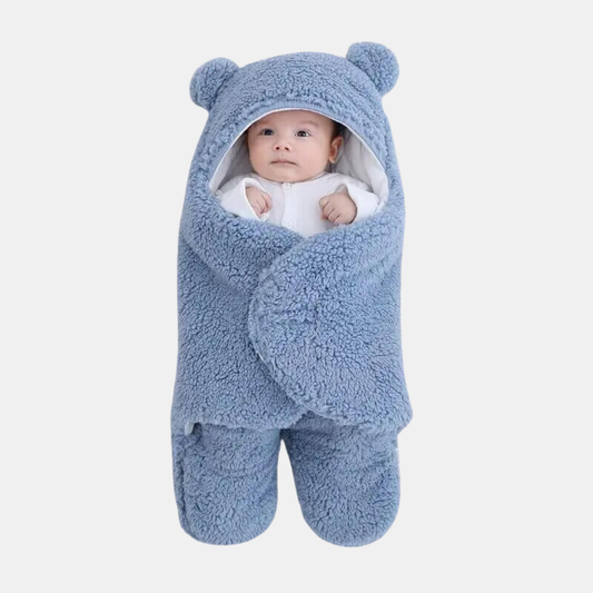 Blød Baby Sovepose – Pak Din Baby Ind i Varme og Komfort Tech Butik Blå 0-3 måneder