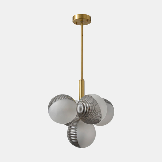 Glass Bubble Pendellampe – Kunstnerisk Elegance til Dit Hjem Chandeliers Tech Butik Røggrå 5 lys: Dia37cm*H92cm / Dia14.57"x H36.22"