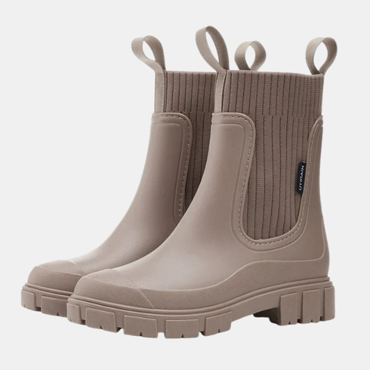 Vandtætte Chelsea Støvler – Skridsikre og Komfortable Sko til Alle Vejrforhold Women's Boots Tech Butik Taupe 36