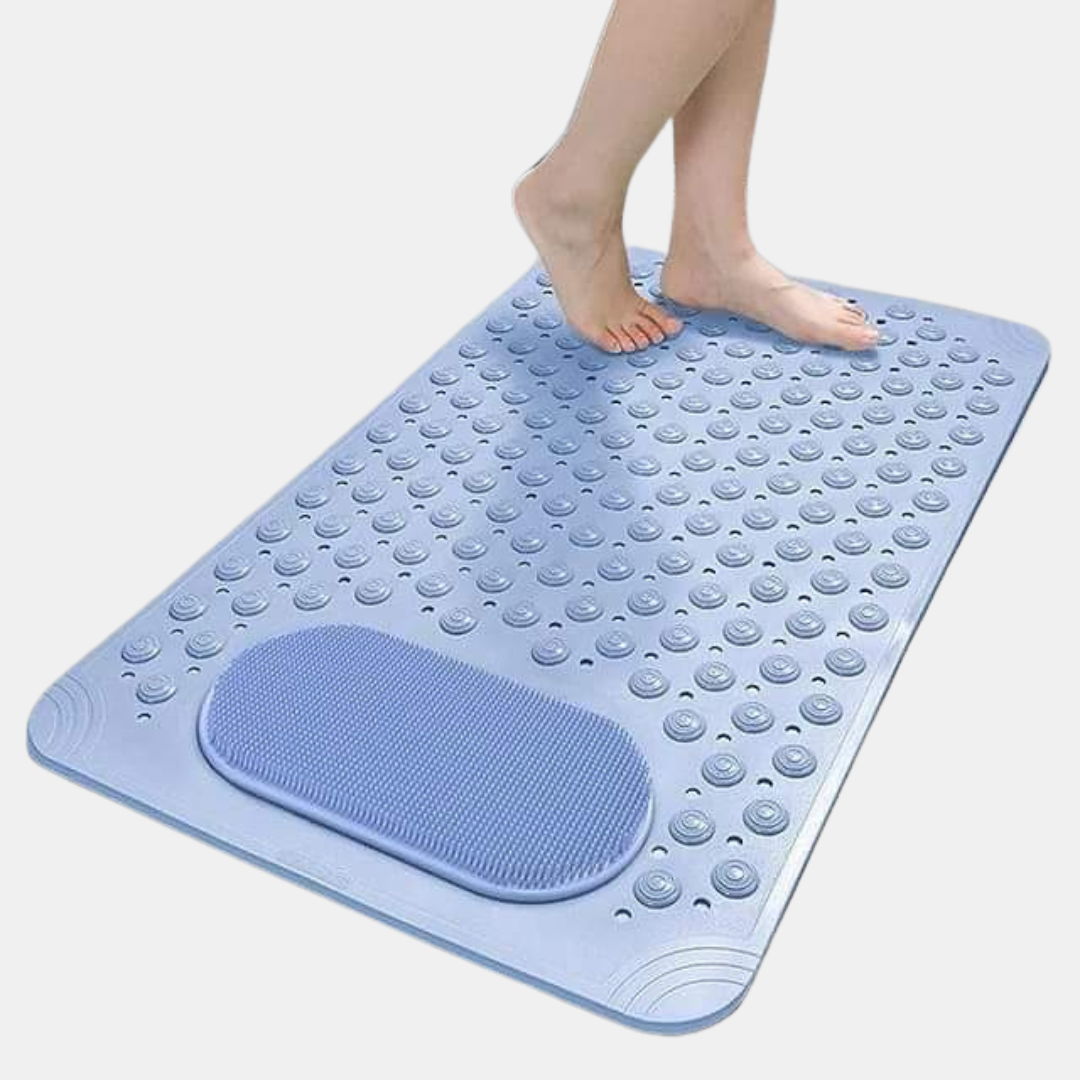 Skridsikker Badeværelsesmåtte – Sikker Komfort på Våde Gulve Mat Tech Butik Blå 50*80cm