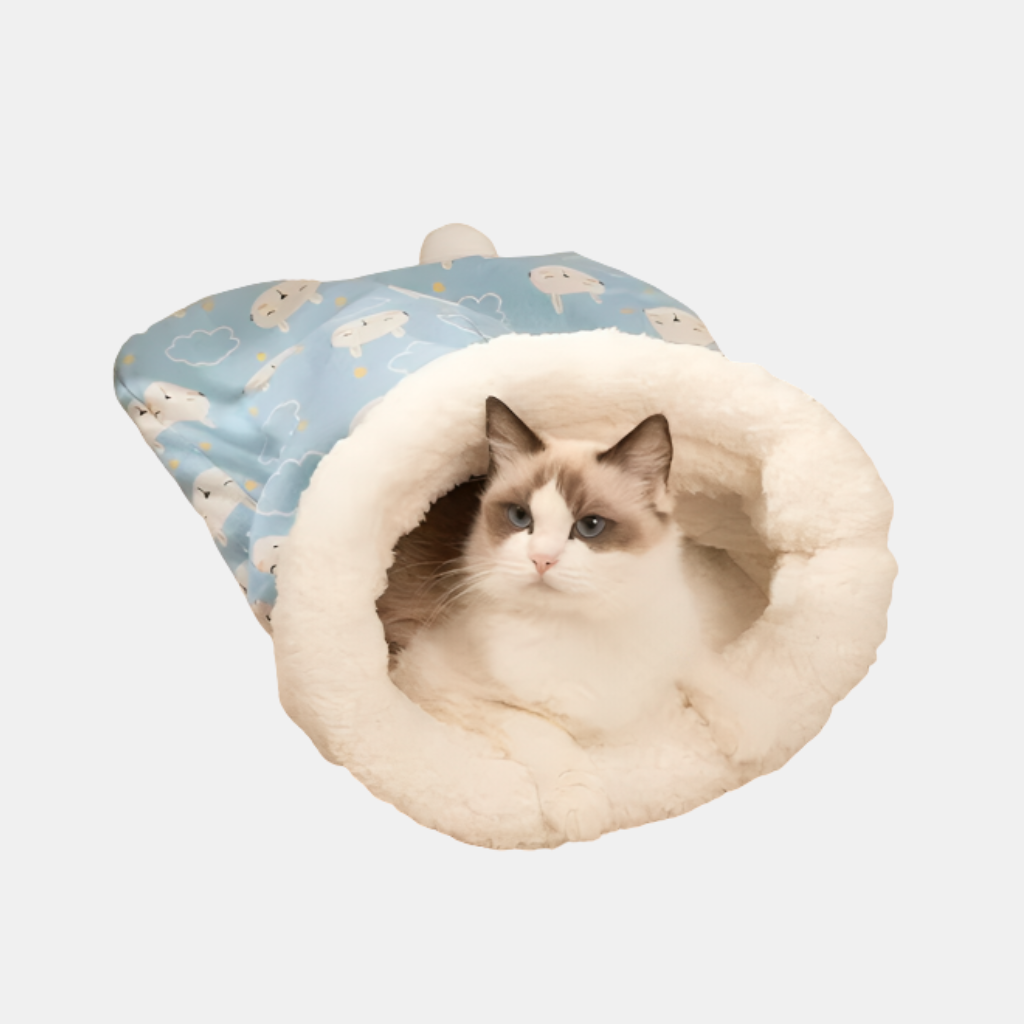 Katteseng – Hygge og Komfortabel Hvileplads til Din Kat Nests Tech Butik Blå