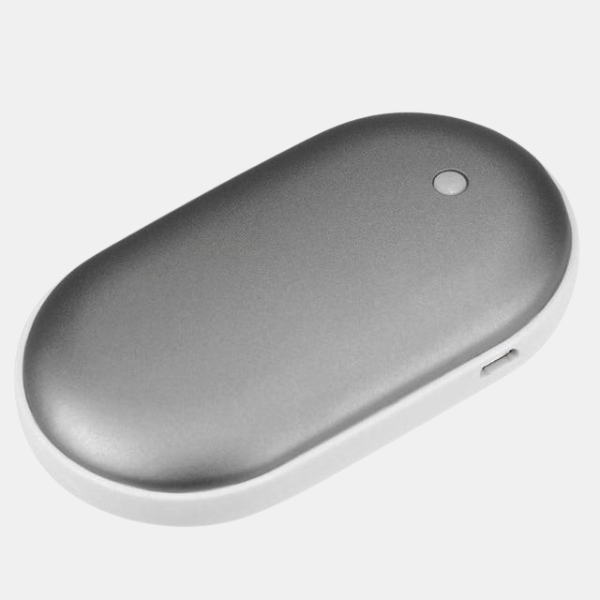 Genopladelige Håndvarmere med Powerbank – Bærbar Varme og Opladning på Farten Power Bank Tech Butik Sølv