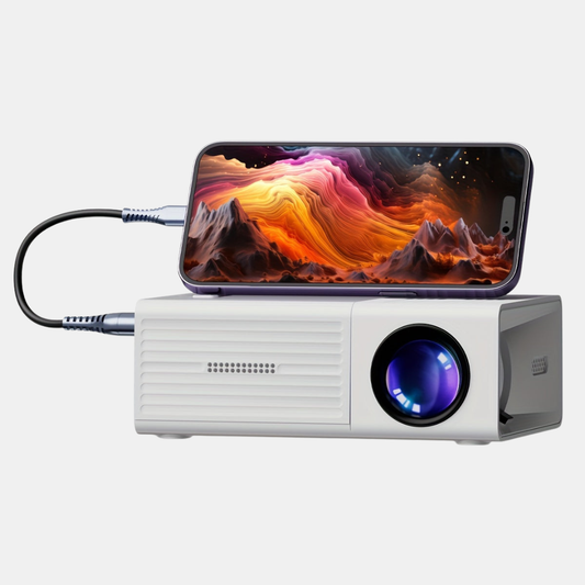 Ultraklar Miniprojektor – Kompakt HD-Display til Hjemme- og Rejseunderholdning Electronics & Gadgets Tech Butik