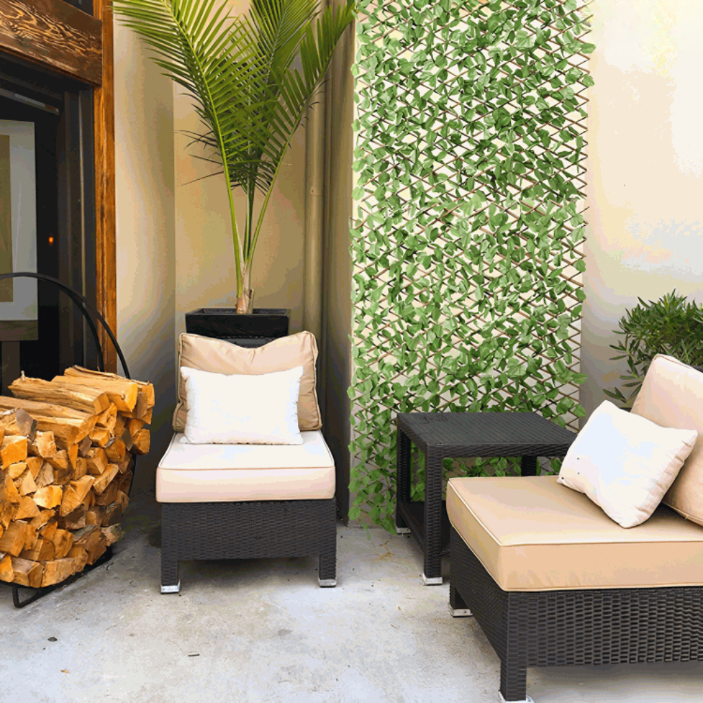 Kunstigt Havebladehegn – Æbleblad Hæk til Udendørs Dekoration Home & Decor Tech Butik