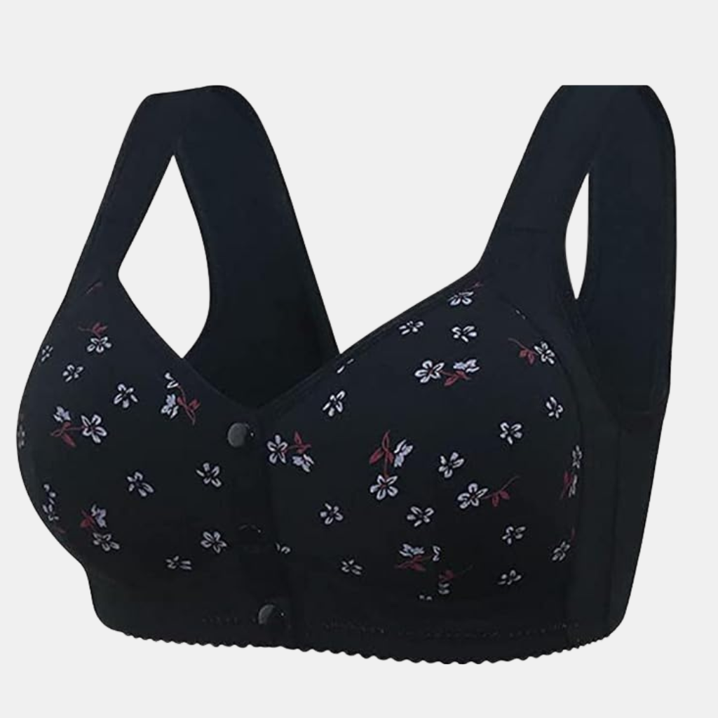 Posturalkorrektion BH med Lukning – Justerbar Støtte til Forbedret Justering og Komfort Bra Tech Butik 3x Sort M