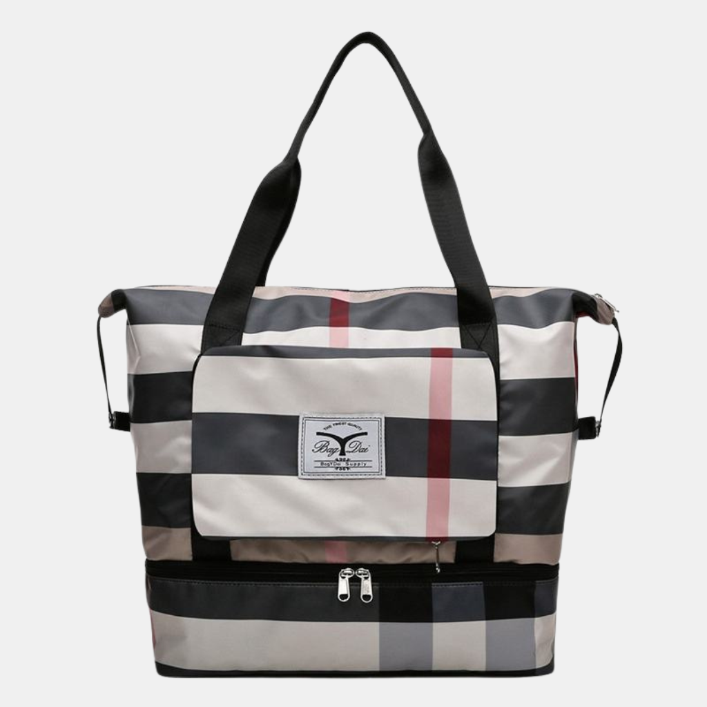 Sammenklappelig Rejsetaske – Vandtæt og Rummelig til Alle Dine Eventyr Hand Bag Tech Butik Bourgogne ternet