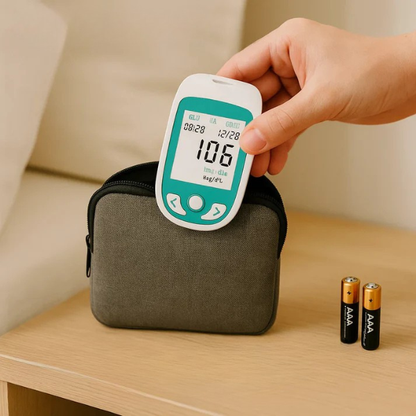 Multifunktionel Analyzer Blodsukkermåler til Hjemmet – Præcis og Bekvem Blodsukkerovervågning Multifunctional Analyzer Home Cholesterol Test Kit with Lancets Uric Acid Meter Glucose Meter Tech Butik