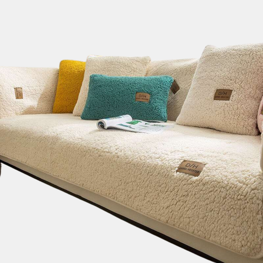 Stilfuldt Sofaovertræk – Stilfuld Beskyttelse og Øjeblikkelig Sofa Makeover Sofa Cover Tech Butik Off-Hvid 90x210cm