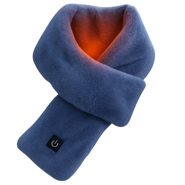 Termisk Tørklæde med Justerbar Varme – USB Genopladeligt Vintertilbehør for Varme og Stil Sjaaler Tech Butik Blå