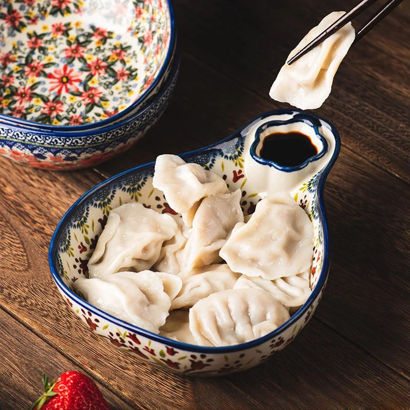 Keramikskål med Integreret Sauceafdeling Skåle Tech Butik