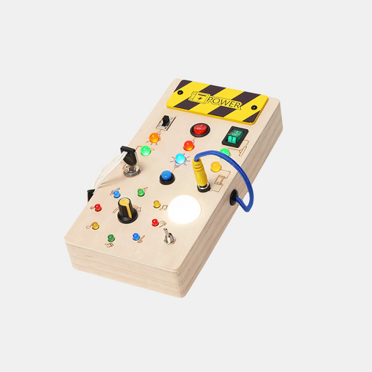 Træ-Switchboard – Læring og Leg for Småbørn Lærings- og uddannelseslegetøj Tech Butik