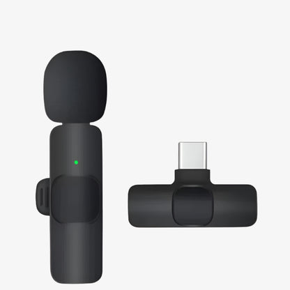 Trådløs Klipsmikrofon med Støjreduktion og Nem Opsætning Mobilt tilbehør Tech Butik Type - C (Android) 1 Mikrofon