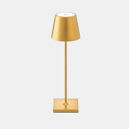 Trådløs LED Bordlampe med Justerbar Lysstyrke Bordlampe Tech Butik Guld