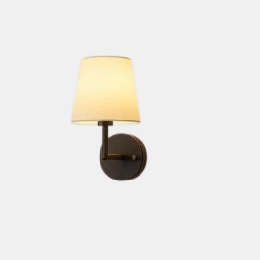 Trådløs Væglampe i Stof med Dæmpbar Belysning og Vintage Design Sæt med 2 Ledningsfri Væglamper Belysning Tech Butik Sort