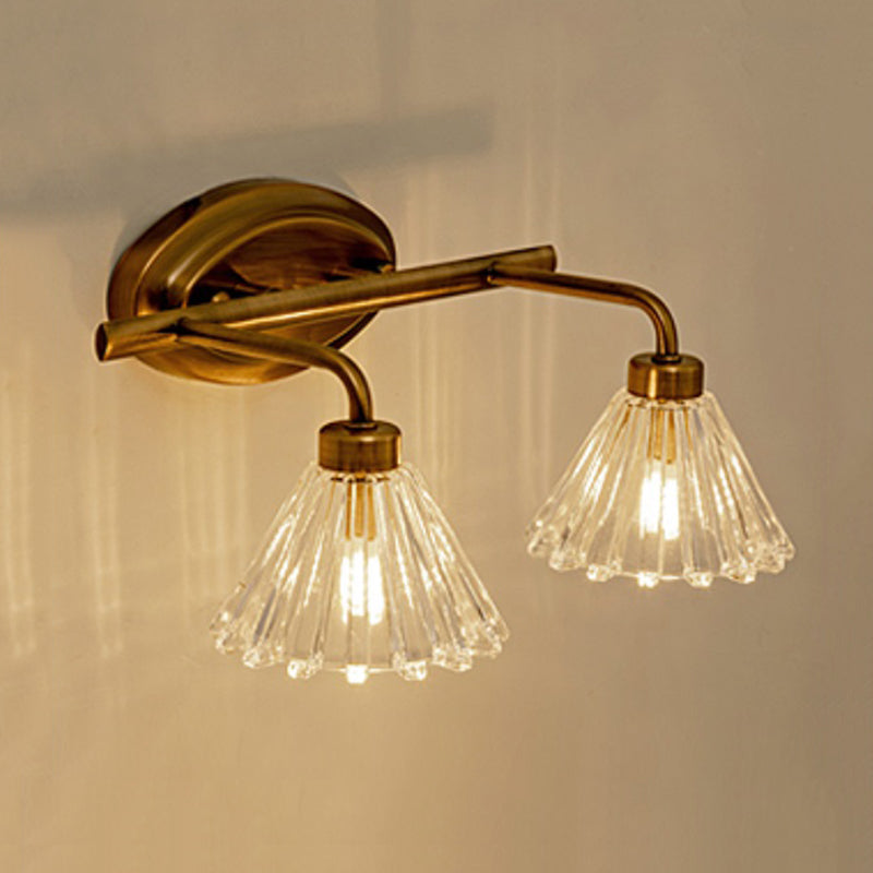 Messing Metal LED Kegle Væglampe – Traditionel Væglampe til Badeværelse Væglamper Tech Butik 2 Messing