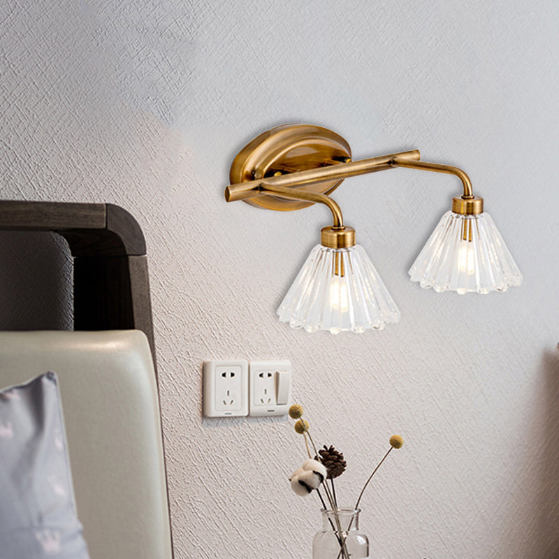 Messing Metal LED Kegle Væglampe – Traditionel Væglampe til Badeværelse Væglamper Tech Butik