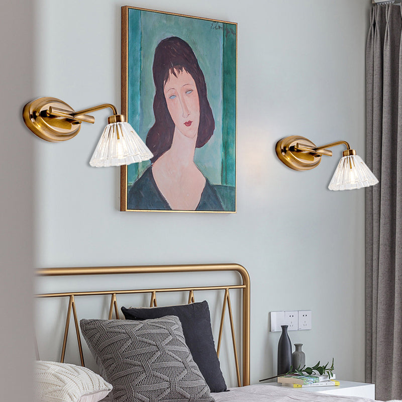 Messing Metal LED Kegle Væglampe – Traditionel Væglampe til Badeværelse Væglamper Tech Butik