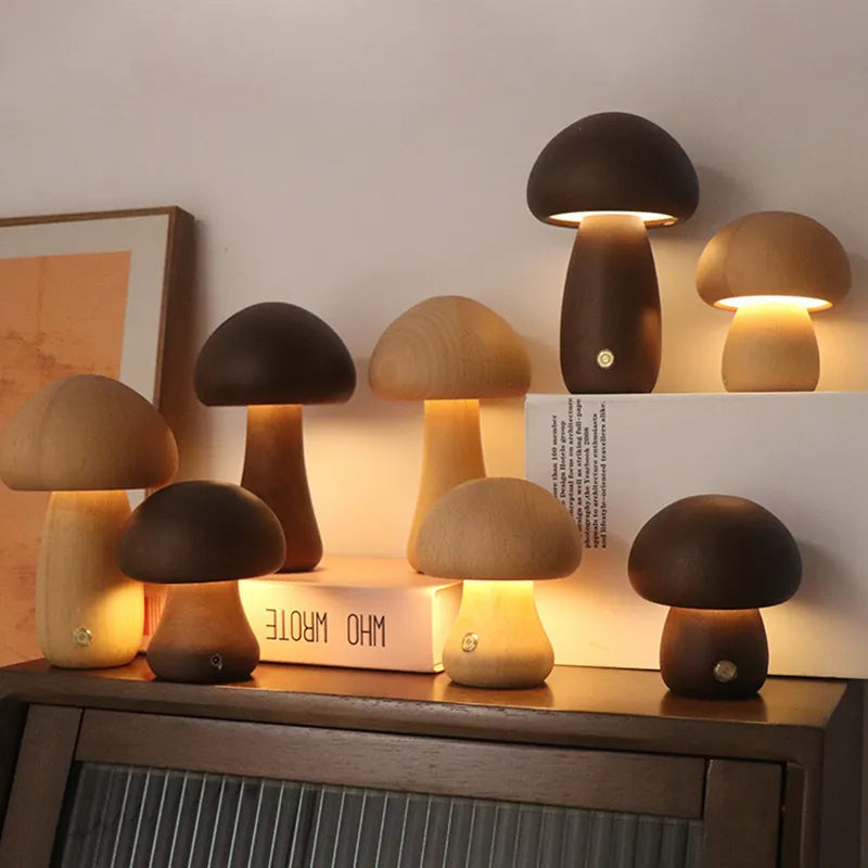 Unik Trådløs Svampebordlampe – Elegant, Fleksibel Belysning Overalt Belysning Tech Butik