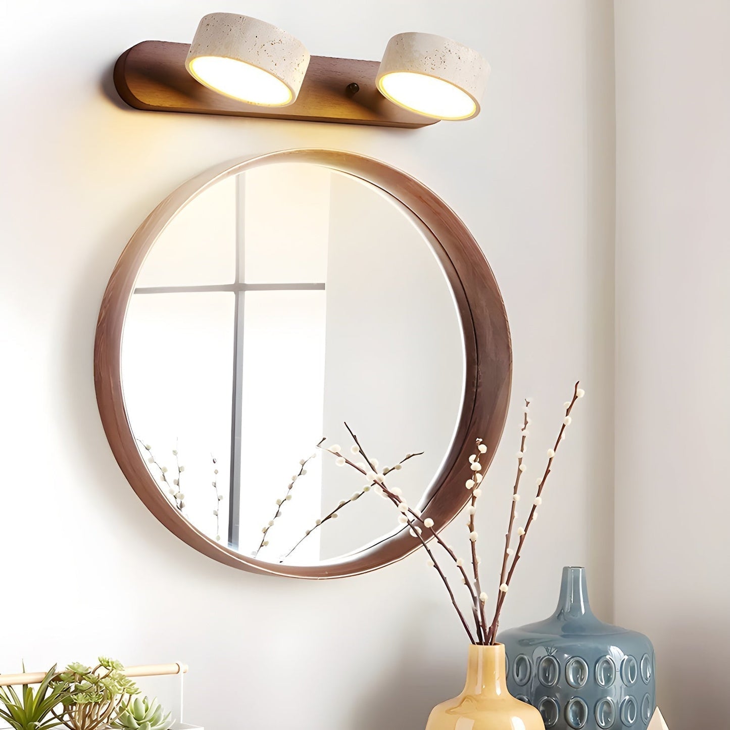 Elegant Duo Væglampe – Naturlig Elegance Møder Moderne Design wall lamp Tech Butik