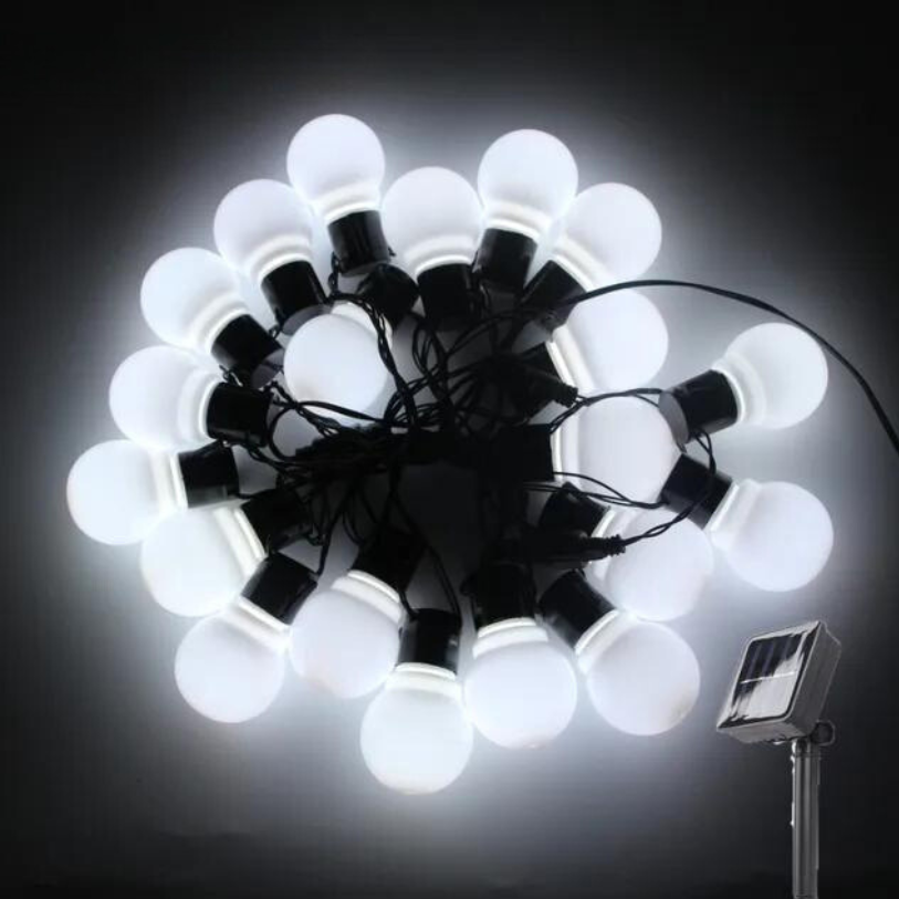 FestoonGlow Udendørs Lyskæde til Magiske Aftener lyssnore Tech Butik Klar lampe Hvid 4.5m 10 Lamper