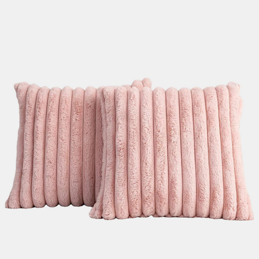 Ultra Blødt Pyntepude i Pluche – Komfortabel Indretning til Stue og Seng Dekorative puder Tech Butik Rosa