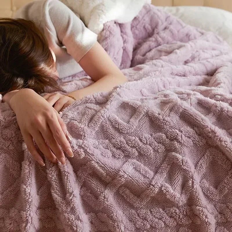 Ultrablødt Lammeuldsplaid – Hyggelig Vintervarme Tæpper & Plaider Tech Butik