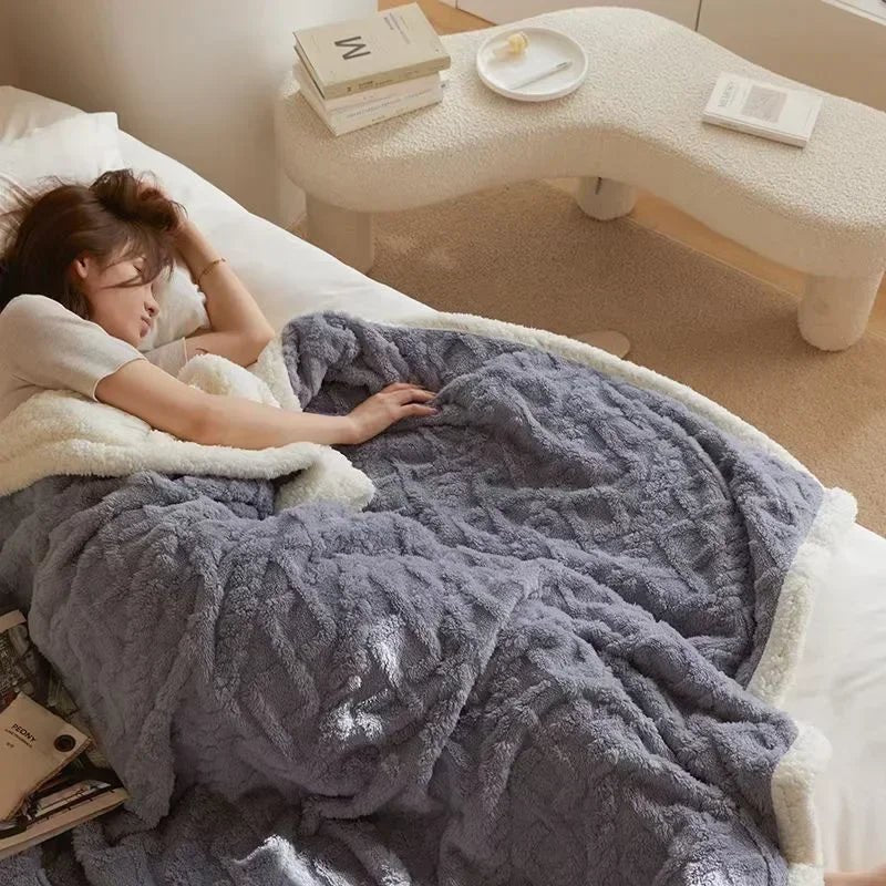 Ultrablødt Lammeuldsplaid – Hyggelig Vintervarme Tæpper & Plaider Tech Butik