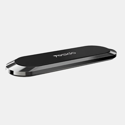 Ultrakompakt 360° Magnetisk Mobilholder til Bil og Hjem Mobilt tilbehør Tech Butik Sort Sølv
