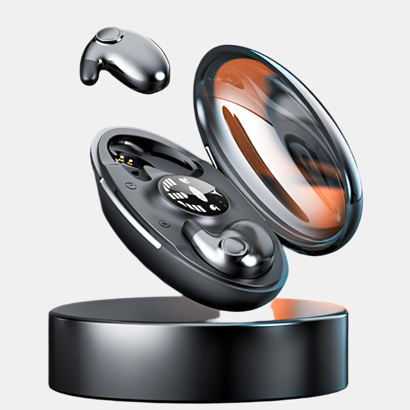 Ultralette Usynlige Bluetooth-Søvn Earbuds Hovedtelefoner Tech Butik Sort