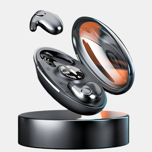 Ultralette Usynlige Bluetooth-Søvn Earbuds Hovedtelefoner Tech Butik Sort