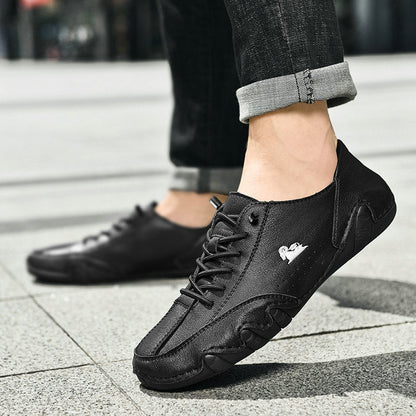 Stilfulde Barefoot Lædersko – Unisex Komfort & Stil Fritidssko Tech Butik