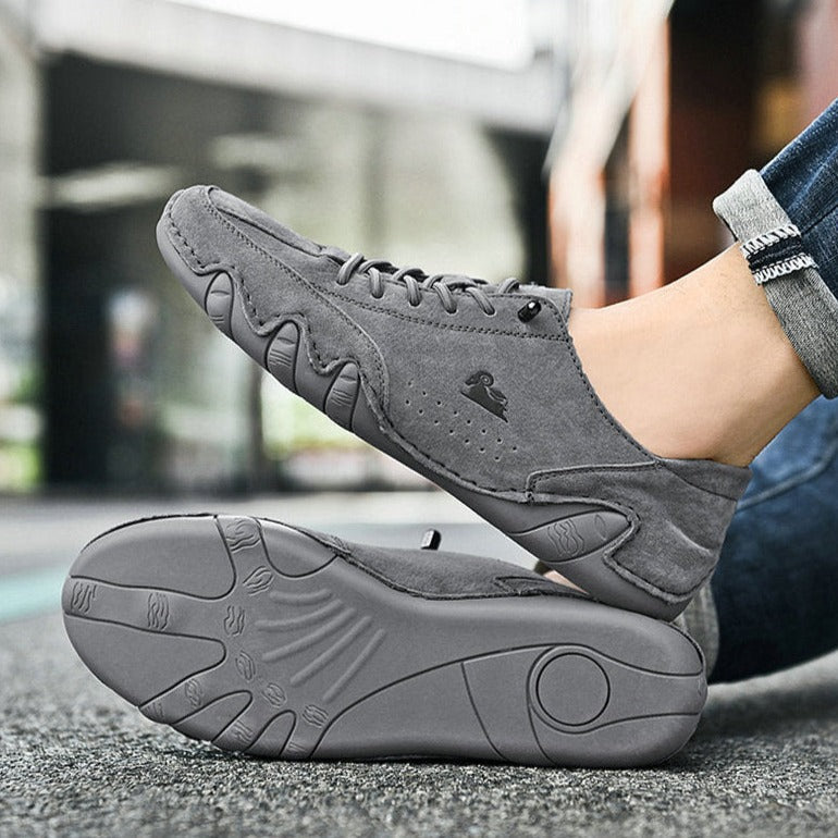 Stilfulde Barefoot Lædersko – Unisex Komfort & Stil Fritidssko Tech Butik