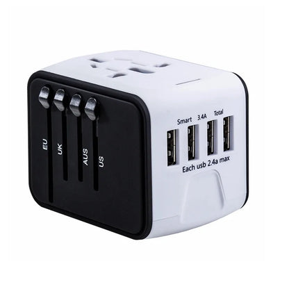 Universal Rejseadapter til Enkel Opladning Gadgets Tech Butik Hvid