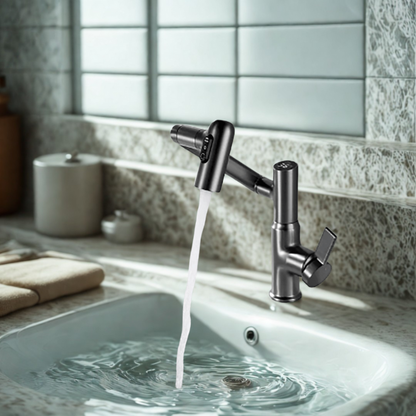360° Drejelig Køkkenhane – Fleksibelt Design med Temperaturdisplay Faucet Tech Butik