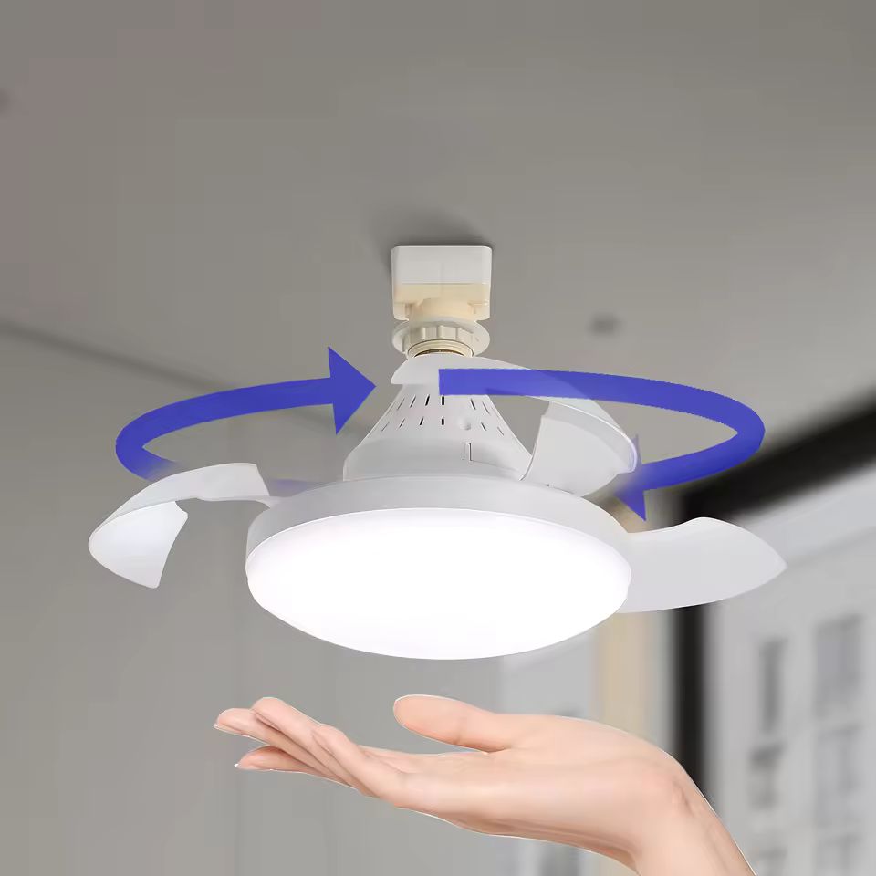 LumiAir Udfoldelig Loftventilator med Dæmpbart LED Lys – Moderne Komfort & Stil Loftventilatorer Tech Butik
