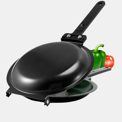 Dobbeltsidet Non-stick pande – Nem vending, Jævn varme og Perfekte pandekager Pans Tech Butik Sort