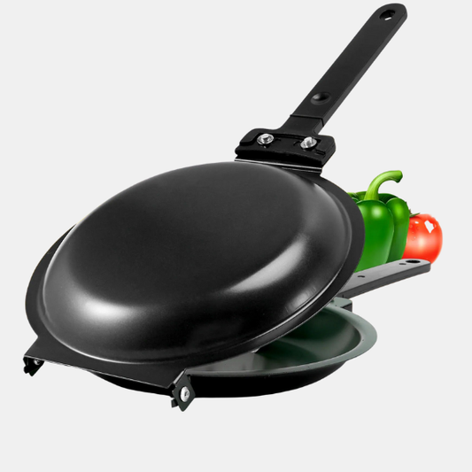 Dobbeltsidet Non-stick pande – Nem vending, Jævn varme og Perfekte pandekager Pans Tech Butik Sort