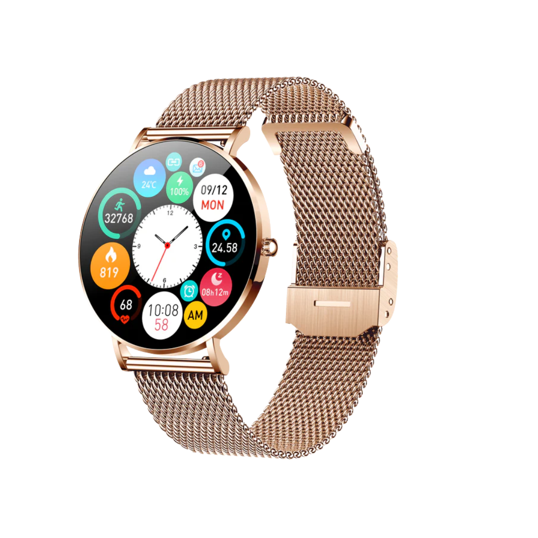 Dame Ultra-Tynd Smartwatch – 6,8 mm AMOLED, Vandtæt Bærbar teknologi Tech Butik