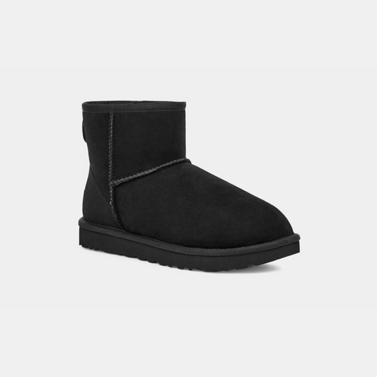 Sorte Ankelstøvler Dame med Varm Pelsfoder – Ultra Mini Platform Boots Kvinders Støvler Tech Butik