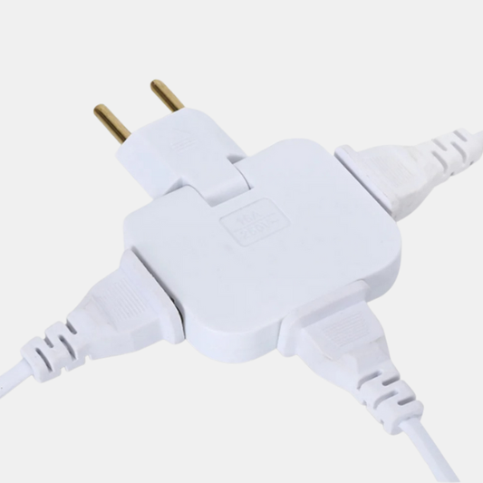 Kompakt og Elegant Stikdåse – Pladsbesparende Design til Hjem og Kontor Adapter Tech Butik Hvid