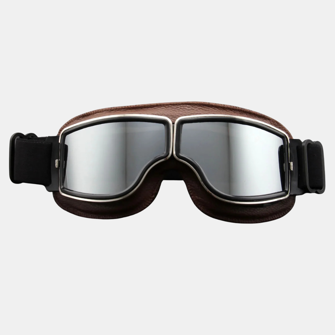 Beskytende Briller – Klart, Holdbart Øjenbeskyttelse Sports & Outdoors Tech Butik Brunt læder