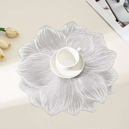 Blomstret Borddækning – Vandafvisende, Varmebestandig og Elegant Hele Dagen Decoration Tech Butik Sølv