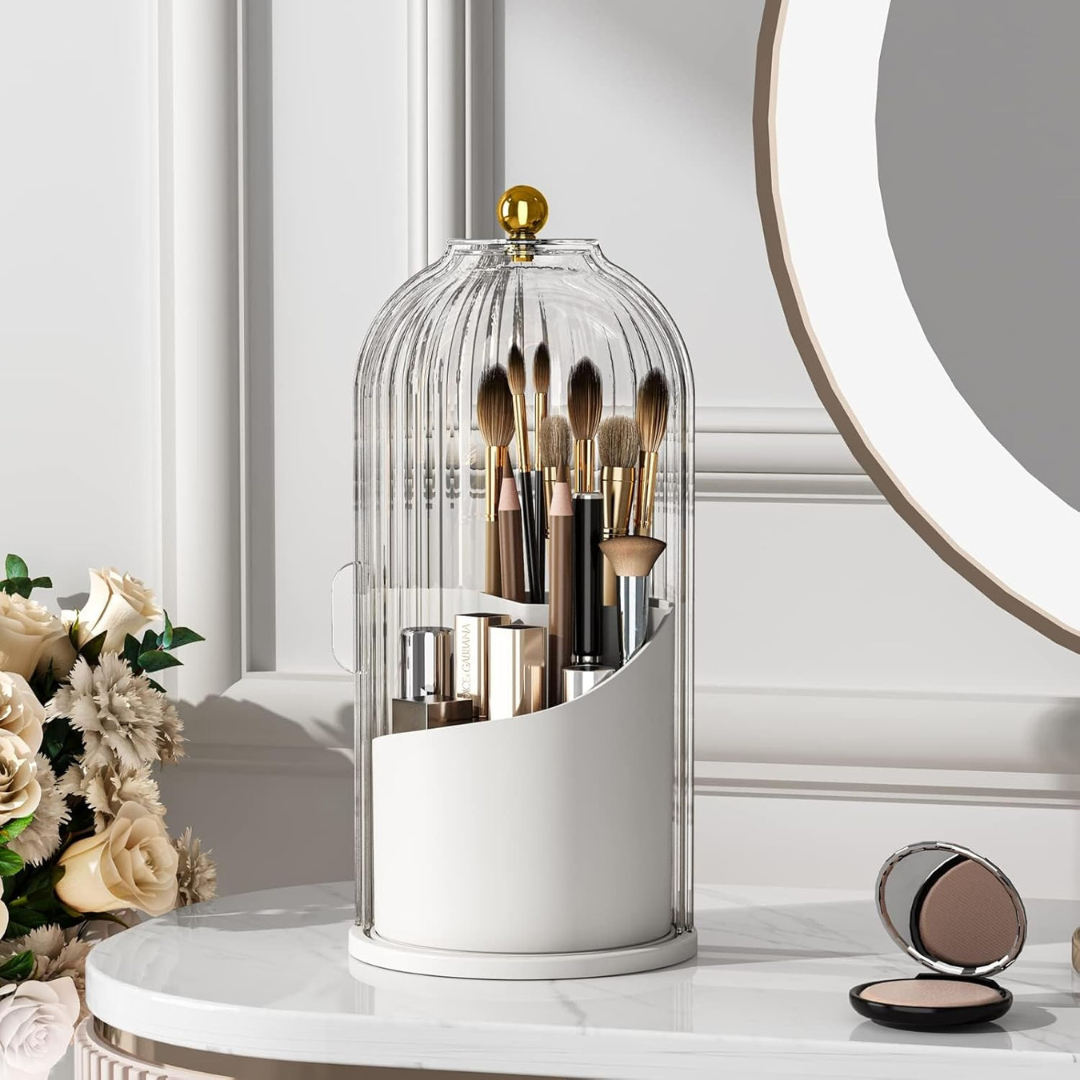 Elegant 360° Roterende Makeup Organizer – Nem Skønhed med Stil Beauty Tech Butik