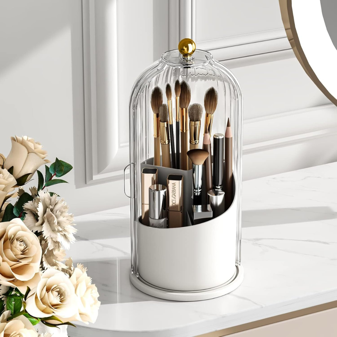 Elegant 360° Roterende Makeup Organizer – Nem Skønhed med Stil Beauty Tech Butik