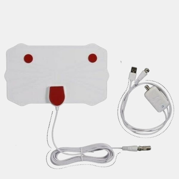 HDTV Antenne – Stærk Modtagelse, Slim Design og Nem Installation Electronics Accessories Tech Butik Super stærkt signal (500-999+ HD-kanaler)